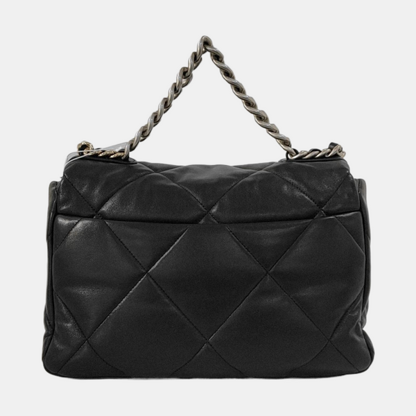 CHANEL 19 Large Quilted Lambskin Black