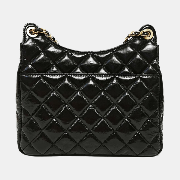 23C HOBO Medium Quilted Calfskin Black