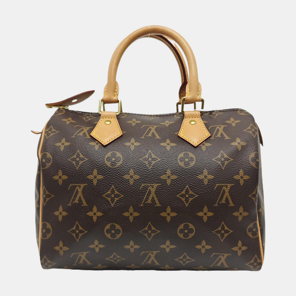 SPEEDY 25 Monogram Coated Canvas Brown