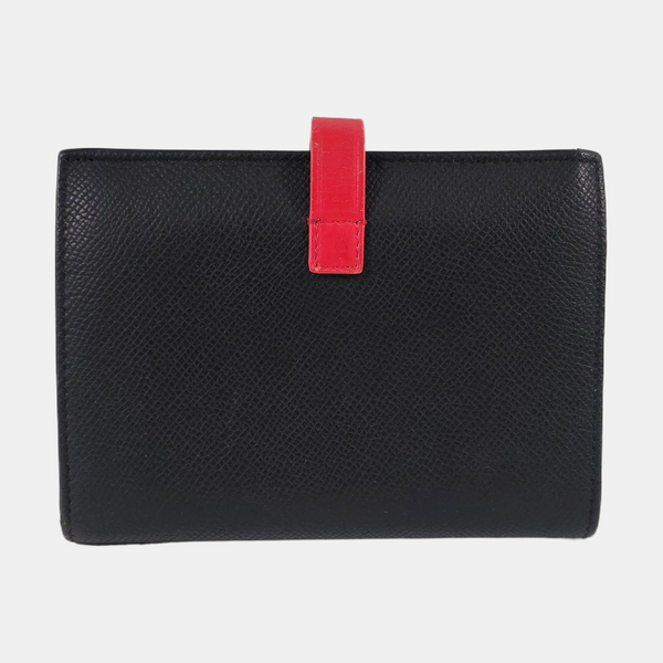 STRAP Calfskin Black Wallet