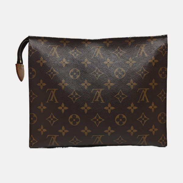 TOILET POCKET 26 Monogram Coated Canvas Brown
