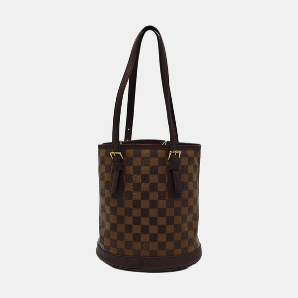 BUCKET PM Damier Ebene Coated Canvas Brown
