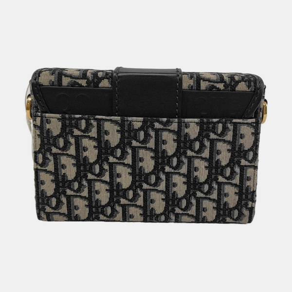 30 Montaigne Mini Oblique Canvas Blue