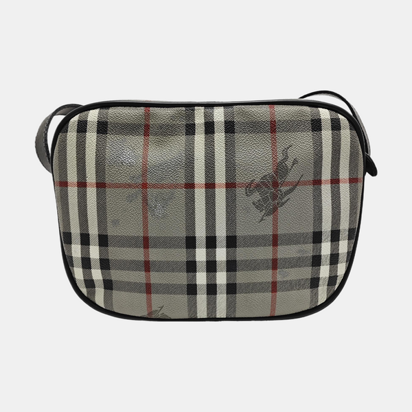 Coated Canvas Shoulder Bag Gray