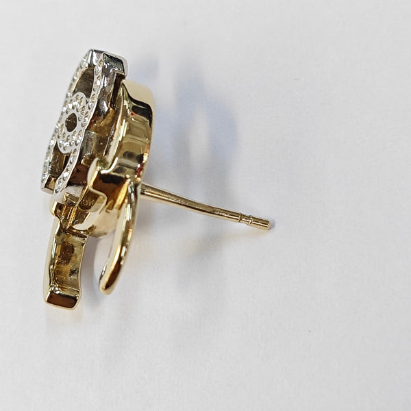 Metal Gold Stud Earrings