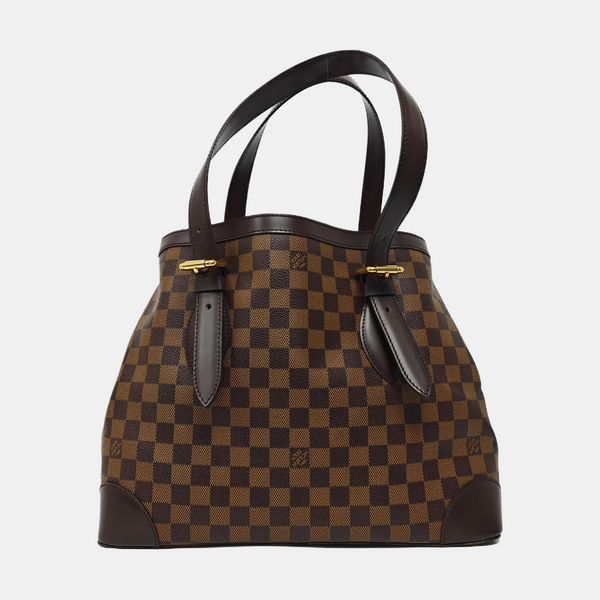 HAMPSTEAD MM Damier Ebene Coated Canvas Brown