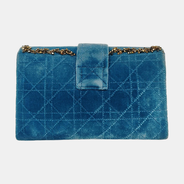 Miss Dior Cannage Velvet Blue