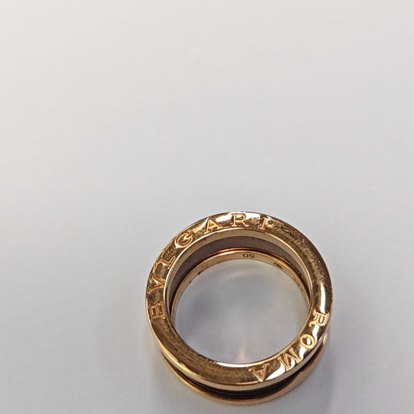 B.ZERO1 18k Rose Gold Ring EU 50