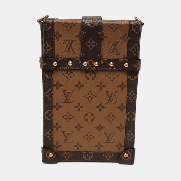 TRUNK Monogram Coated Canvas Brown
