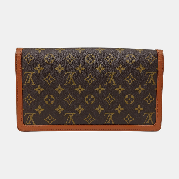 DAME GM Monogram Coated Canvas Brown