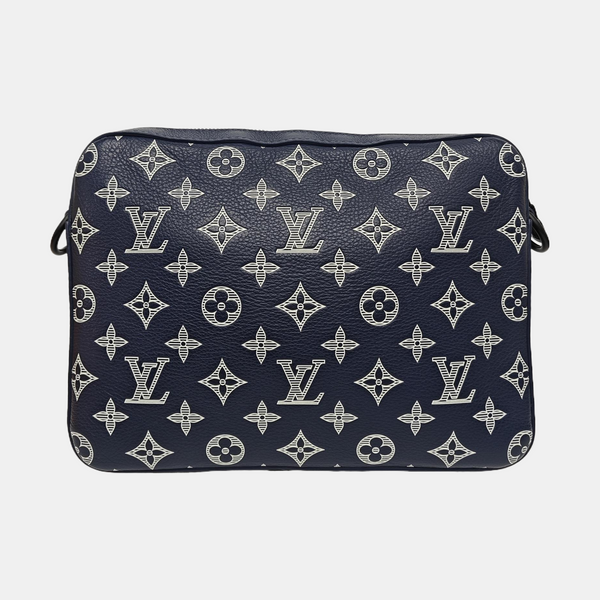 DUO Monogram Calfskin Blue