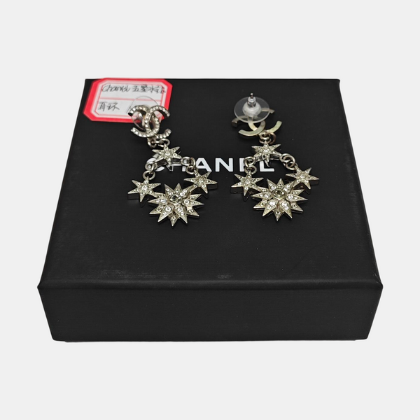 Metal Silver Earrings