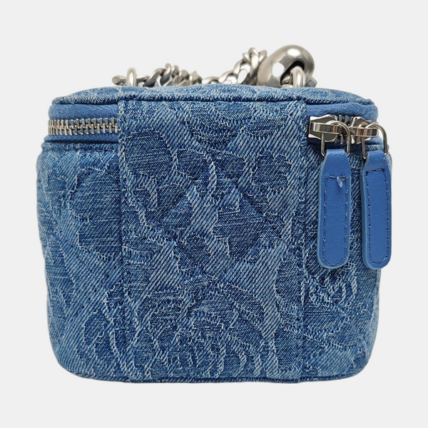 Denim Shoulder Bag Small Blue