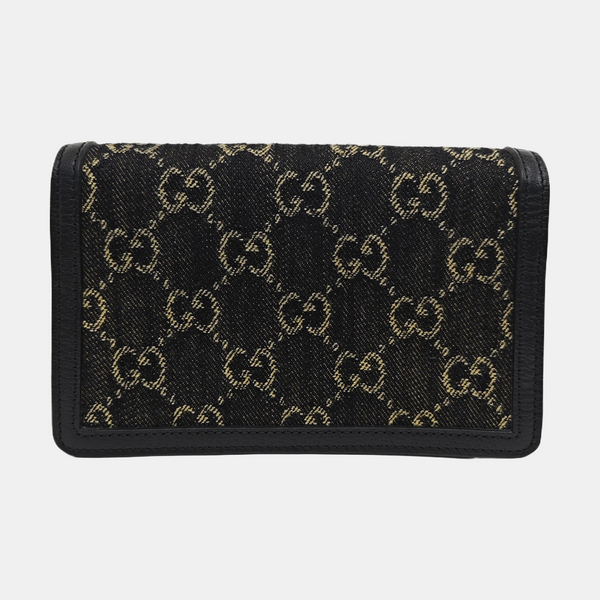 Dionysus Super Mini Monogram Denim Black