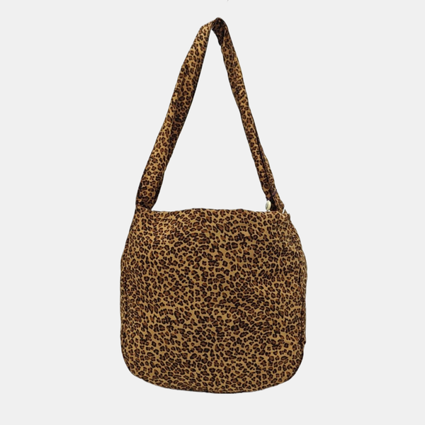 Nylon Tote Bag Brown