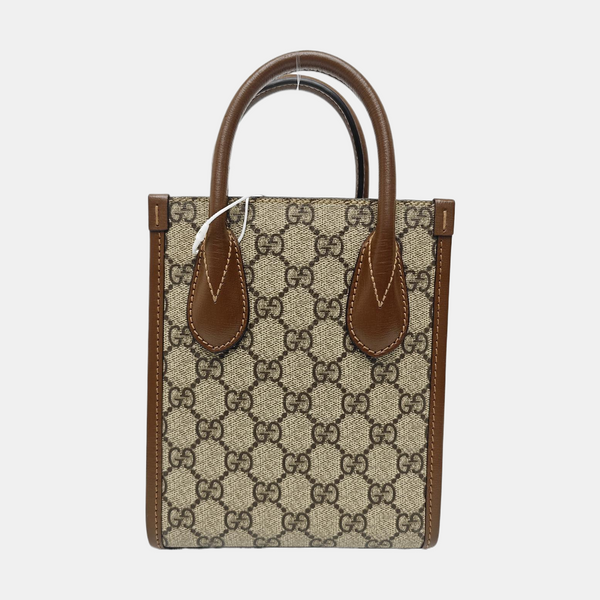 Retro Mini Monogram Coated Canvas Beige