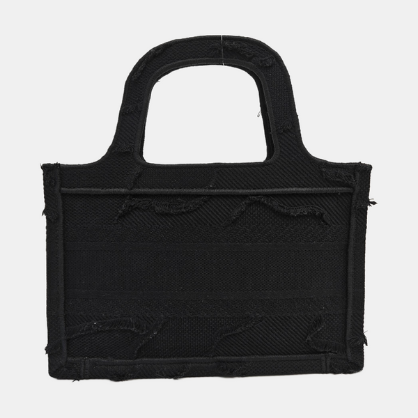 Book Tote Mini Canvas Black