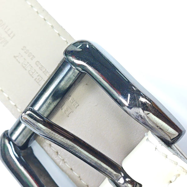 Leather Belt White