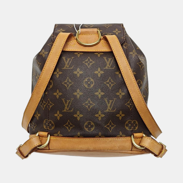 MONTSOURIS MM Monogram Coated Canvas Brown