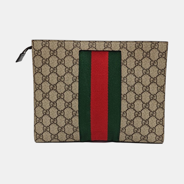 GG Supreme Monogram Coated Canvas Black