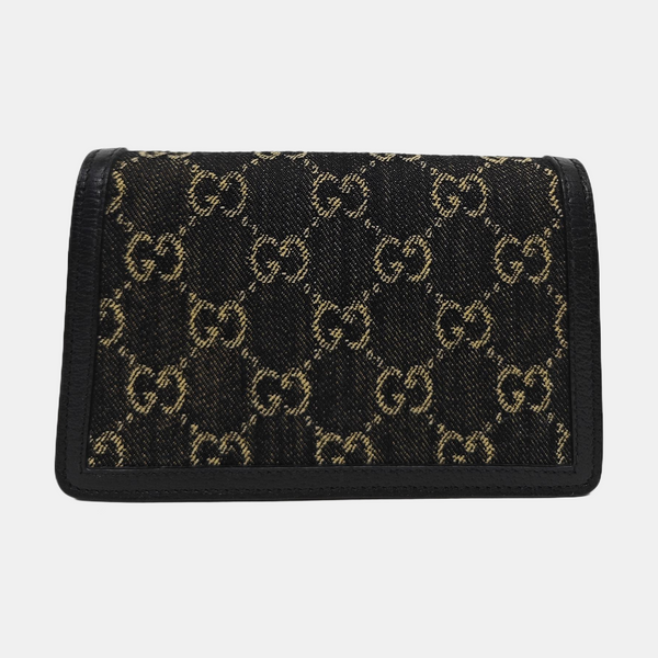 Dionysus Super Mini Monogram Denim Black