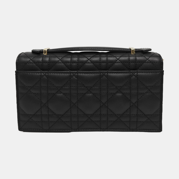 Authenticated pre-owned My Dior Mini Quilted Lambskin Black - Shoulder Bag at Looply