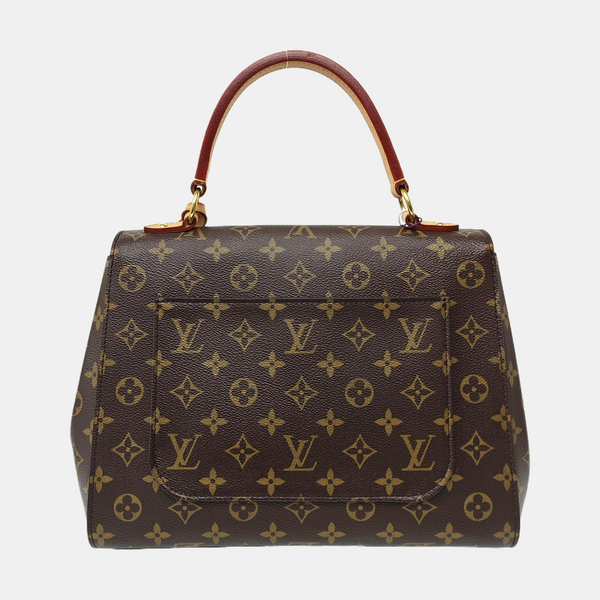 CLUNY MM Monogram Coated Canvas Brown