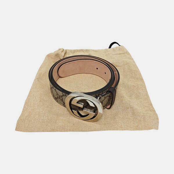 Coated Canvas Belt Beige