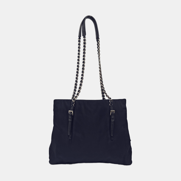 Nylon Tote Bag Blue