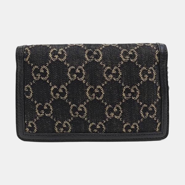 Authenticated pre-owned Dionysus Super Mini Monogram Denim Black - Shoulder Bag at Looply