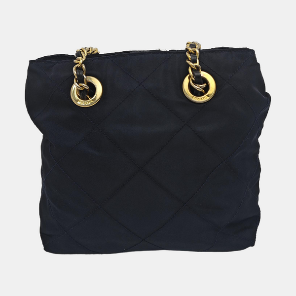 Nylon Shoulder Bag Blue