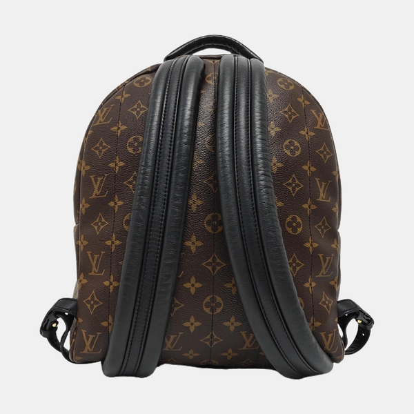 Monogram Coated Canvas Backpack Brown