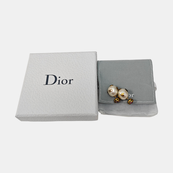 Faux Pearl White Stud Earrings