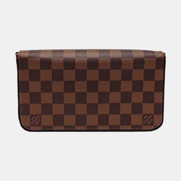 FÉLICIE Damier Ebene Coated Canvas Brown