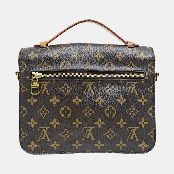 MÉTIS MM Monogram Coated Canvas Brown