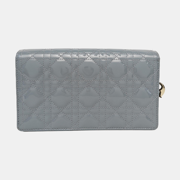 Lady Dior Small Cannage Calfskin Blue