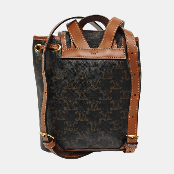 TRIOMPHE Mini Coated Canvas Brown