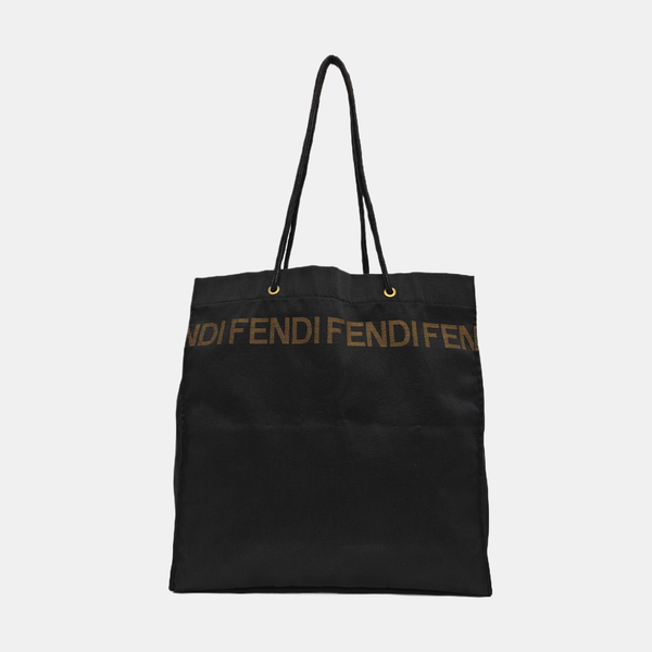 Fabric Shoulder Bag Black