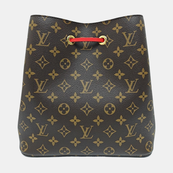 NÉONOÉ MM Monogram Coated Canvas Brown