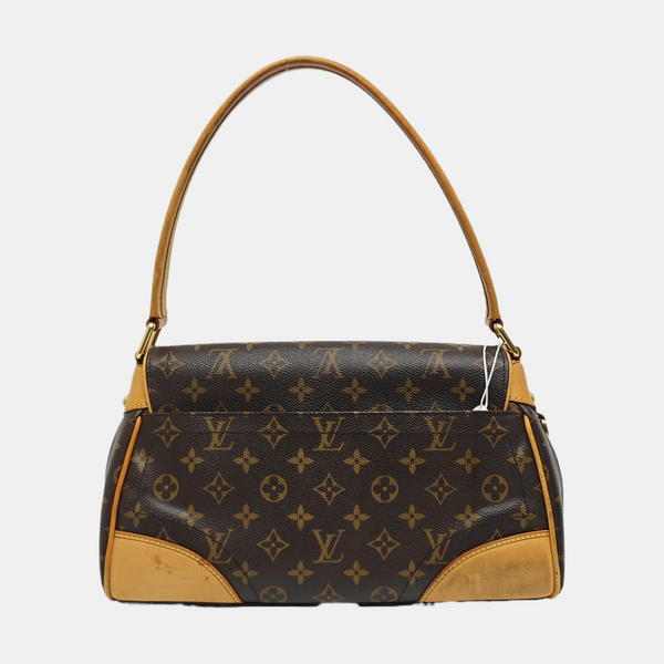 BEVERLY MM Monogram Coated Canvas Brown