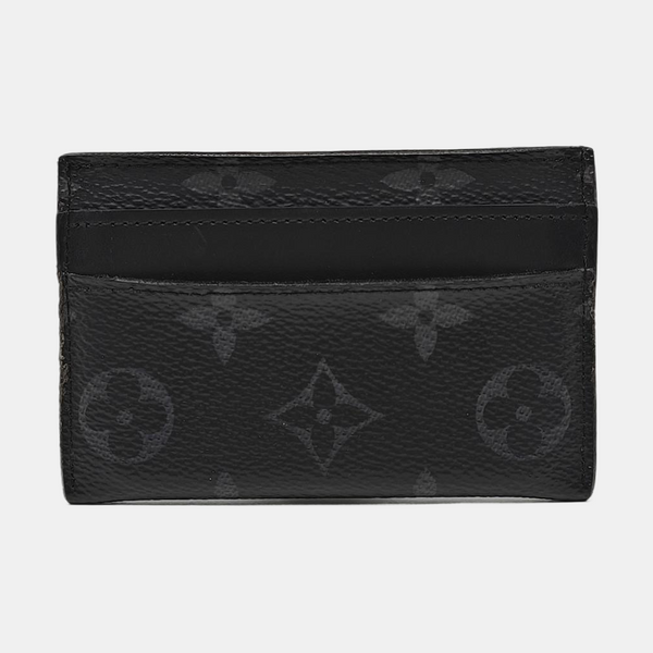 Monogram Coated Canvas Clutch Black