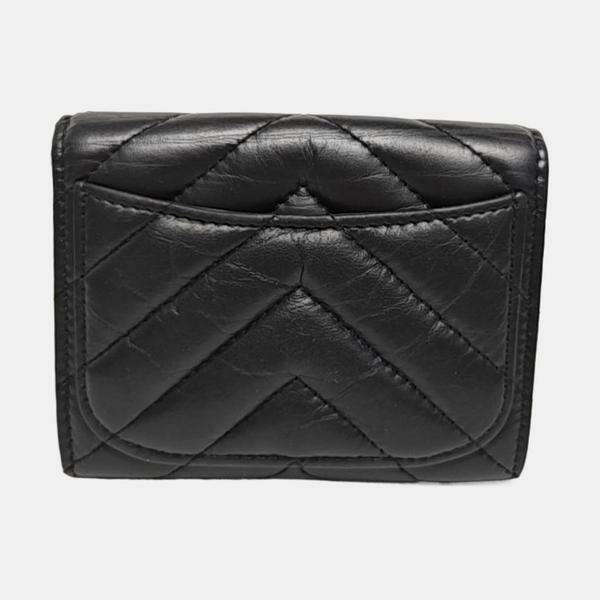 2.55 Chevron Calfskin Black Wallet