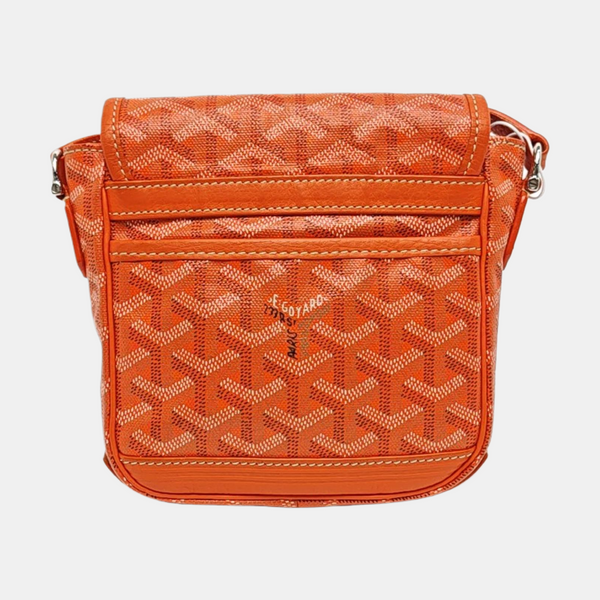 Coated Canvas Shoulder Bag Orange