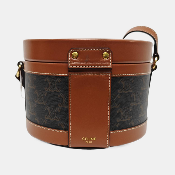 Authenticated pre-owned TRIOMPHE Medium Coated Canvas Brown - Shoulder Bag at Looply