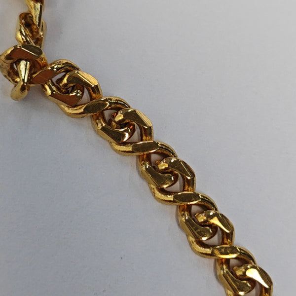 G Cube Metal Gold Necklace