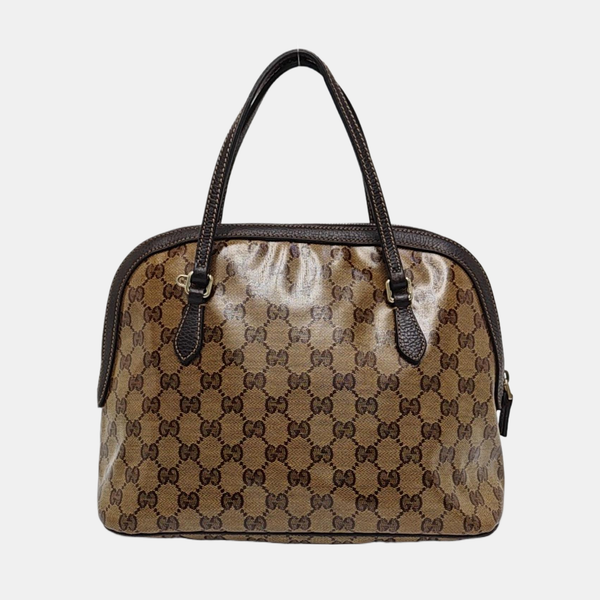 Monogram Coated Canvas Shoulder Bag Brown