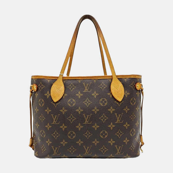 NEVERFULL PM Monogram Coated Canvas Brown