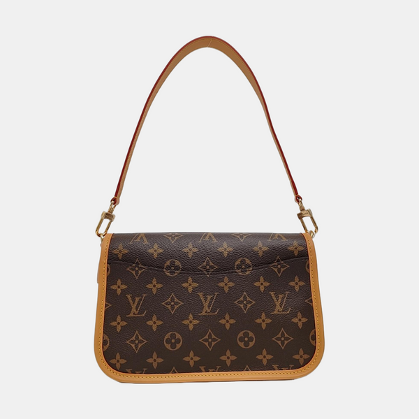 DIANE Monogram Coated Canvas Brown