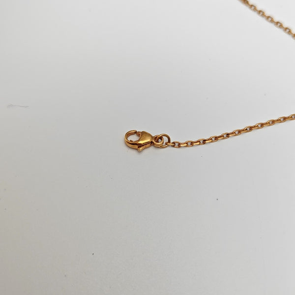 Pop H Metal Rose Gold Necklace
