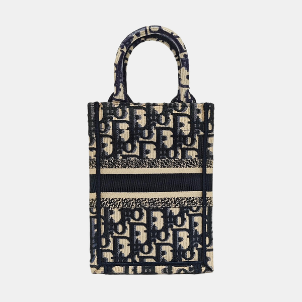 Book Tote Oblique Fabric Beige